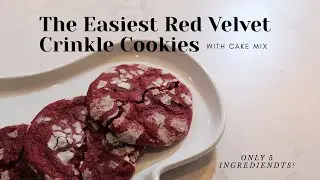 The Easiest Red Velvet Crinkle Cookies (Soft & Chewy)