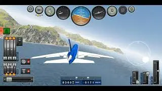 Jumbo jet flight Simulator DC 10 (Fuel contamination) Gameplay