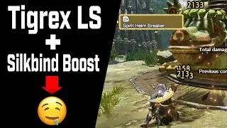 Monster Hunter Rise &bull; Tigrex LS + Silkbind Boost Is OP | MUST USE Rampage Skill!