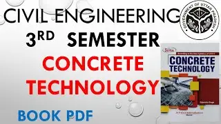 Concrete technology Book Pdf in Hindi for Civil 3rd sem diploma #bteup #diploma_ki_duniya