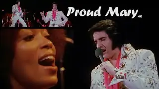 ELVIS PRESLEY - Proud Mary  ( Elvis on Tour 1972 ) 4K