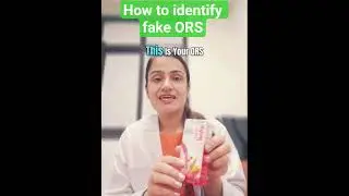 ORS vs fake ORS/ how to identify fake ORS #stayaware