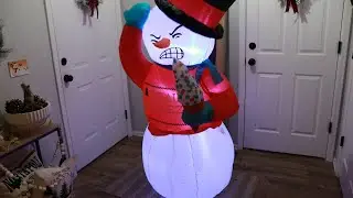 Gemmy Christmas Airblown Inflatable 6ft Brain Freeze Snowman Review