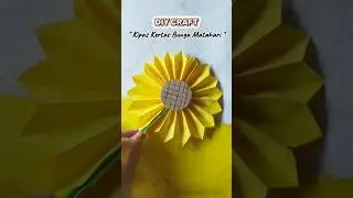 Kreasi Kipas Kertas Bunga Matahari#diy #papercraft #origami #mainan