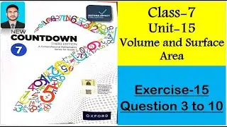 Class 7 Math Exercise 15 Question 3 to 10 || New countdown third edition class 7 exercise 15