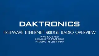 Freewave Ethernet Bridge Radio Overview
