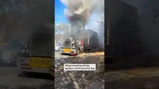 When a diesel decides it&rsquo;s time for self-destruction... 🚨