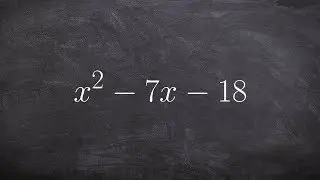 Quickly learn how to factor a quadratic with three terms