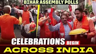 LIVE: Celebrations begin India NDA leading in early trends | Bihar assembly Elections 2025