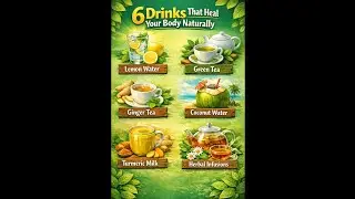 6 DRINKS THAT HEAL YOUR BODY NATURALLY#NaturalHealing#HealthyDrinks#GutHealth#HolisticHealth