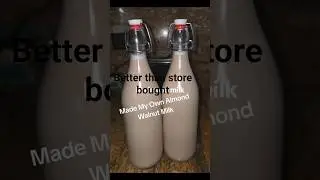 Made My Own Almond Walnut Milk #AlmondWalnutMilk #fyp #Nickey #Subscribe