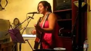 Laurann singing at Butler's