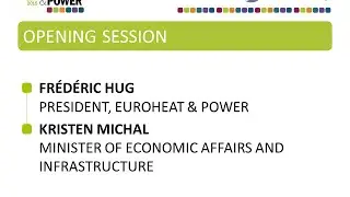 Opening Session - Euroheat & Power Congress 2015