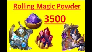 Rolling magic powder 3500 New Secret Codes Grief Harpist Colossus CASTLE CLASH SCHLOSS KONFLİKT