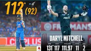 India vs New Zealand 2nd ODI Full Match Story | Daryl Mitchell 131 | SNJ TIMES*