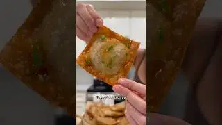JUICY PORK STUFFED WONTON CHIPS 🥟