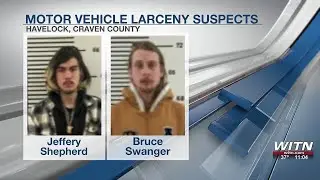 Craven County men charged with stealing vehicle, breaking into others