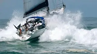 ⚠️ OC&Eacute;AN D&Eacute;CHA&Icirc;N&Eacute;, GROSSE HOULE LES BATEAUX SONT EN DIFFICULT&Eacute;S &Agrave; L'ENTR&Eacute;E DE CAPBRETON. 🌊 😨 