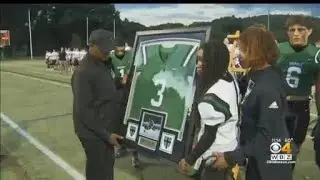 Brooks School football team honors Preston Settles who died after collapsing during basketball game