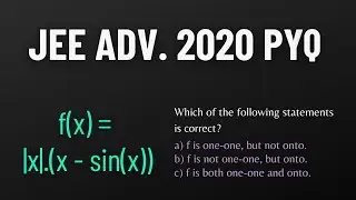 JEE Advanced 2020 | Functions question | Easy but tricky
