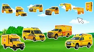 Ambulance Puzzle Challenge🚑✨Use the Right Pieces to Complete Each Build 🧩| Funny Ambulance Challenge