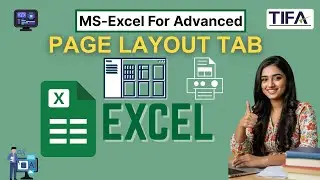 MS Excel Page Layout Tab tifa | Margins, Orientation, Size, Print Setup | #tifaeducation #excel