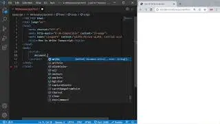 How to Write Javascript in HTML | Javascript Write a Text on HTML Document.