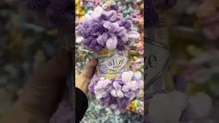 👍Loop yarn Alize Puffy Color - 50 colors #alizeyarn #alizepuffyyarn #amigurumiyarn #chenilleyarn