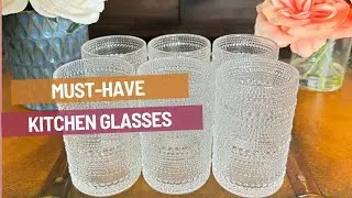 In Hand Review of Vintage Glassware Drinking Glasses Set