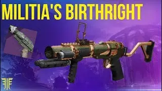Nightfall Exclusive Grenade Launcher! The Militia'S Birthright - Destiny 2 Forsaken
