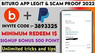 bituro app se paise kaise kamaye 2022 🤑💸bituro app earn money Legit & Scam Proof 2022 💸 PayPal Earn