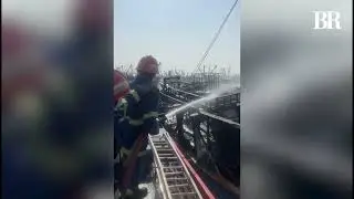 Boats near Keamari Fish Market catch fire