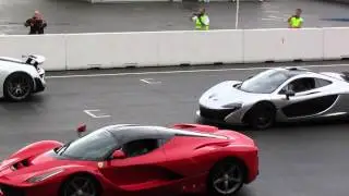 Agera R, 918 Spyder, LaFerrari & P1 (Assen) Start Up and Rev