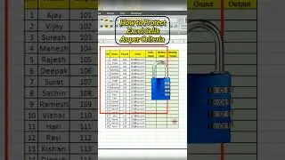 Excel Tips and Tricks | How to Protect Excel Cells with Password | #excel #excelpasswordprotection