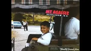 Vintage 1960s Mt Mount Agassiz Magic Mountain signs home movie clip Bethlehem New Hampshire history