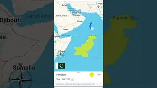 Pakistan And Israel Map Size Comparison #shorts #pakistan #israel #comparison#worldmap #bd#history