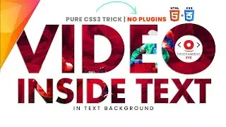 How to Place VIDEO inside Text using HTML & CSS | #ProgrammingEye