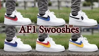 Different Swoosh Combinations w/ Nike Air Force 1 'Swoosh Pack' + On-Feet