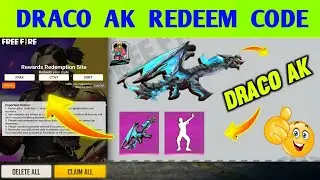 Draco Ak Redeem Code | Free Fire Redeem Code Today | Get Free Draco Ak Gun Skin - Pilnox Gaming