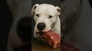 Raw Meat Feast! 🥩🐶 #asmr
