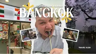 ICH HABE INSEKTEN GEGESSEN 😳 | Bangkok Food Market & 7-Eleven