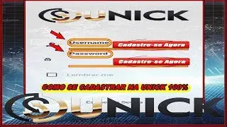 COMO SE CADASTRA NA UNICK 100%