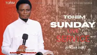 TOHIM SUNDAY LIVE SERVICE 25TH JANUARY 2026 || #inspirational #spirit #tbjoshualegacy #tohim #usa.