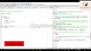 Python - Unbound Local variable