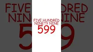 FIVE HUNDRED NINETY NINE 599, SIX HUNDRED 600. COUNTING CLASS SHORTS