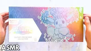 ASMR | Prismatic Evolutions Super Premium Collection Opening + 35 Packs of Prismatic Pokemon Cards