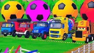 FS22 - Wheels on the bus, Wheels on the truck, Police car, School Bus, Mixer truck, Monster Truck, F