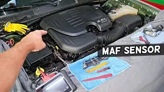 DODGE CHARGER MAF SENSOR LOCATION REPLACEMENT, WHERE IS MAF SENSOR, MASS AIR FLOW SENSOR