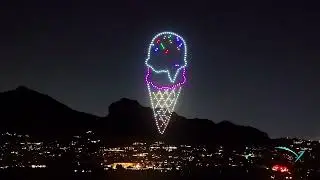 300 Drones Light Up Private Birthday Party | Skyworx Drone Show at Paradise Valley