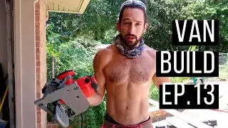 VAN BUILD Ep. 13 | Cabinets & Router Art! | Adam & Katie Adventures